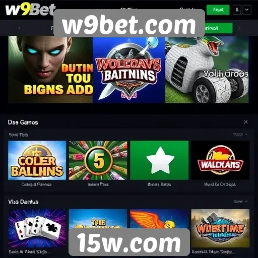 Comparação das opções de jogos disponíveis no w9bet